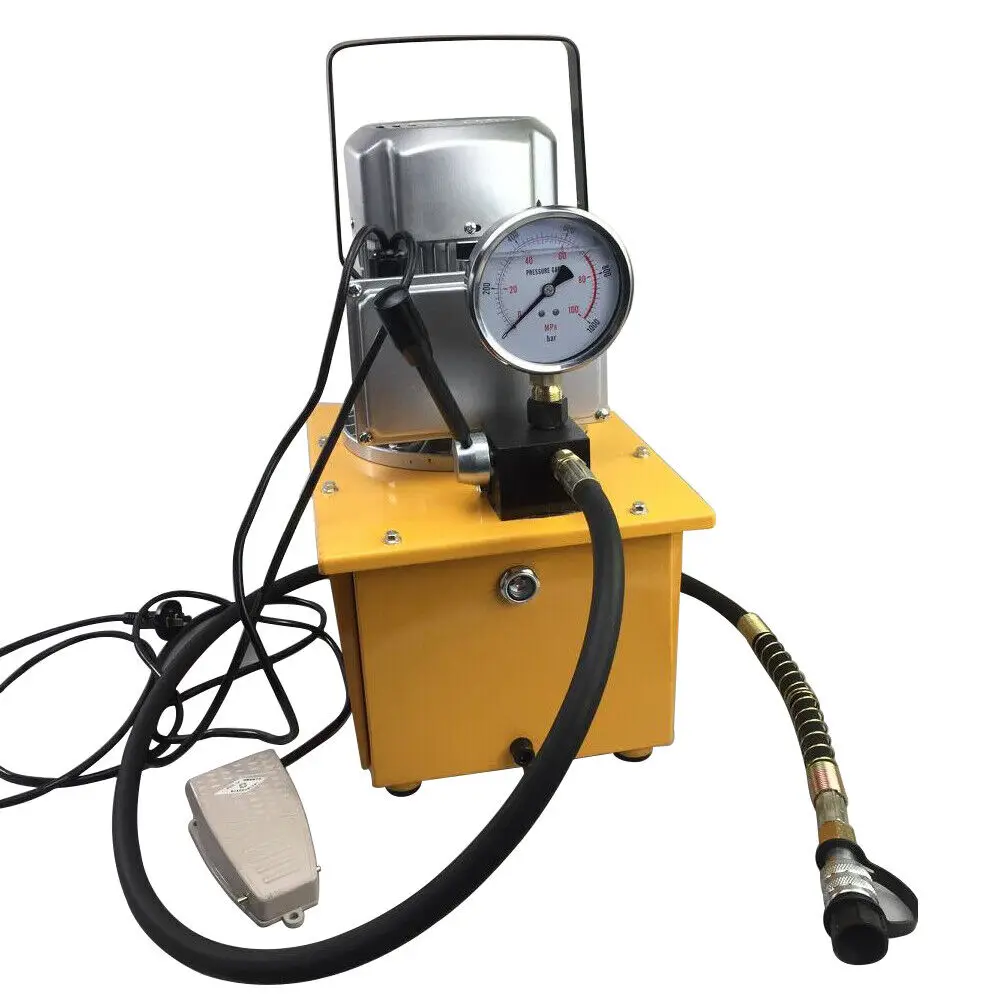 700bar 7l Elektrisch Aangedreven Hydraulische Pomp Enkelwerkende Handklepbediening 750W