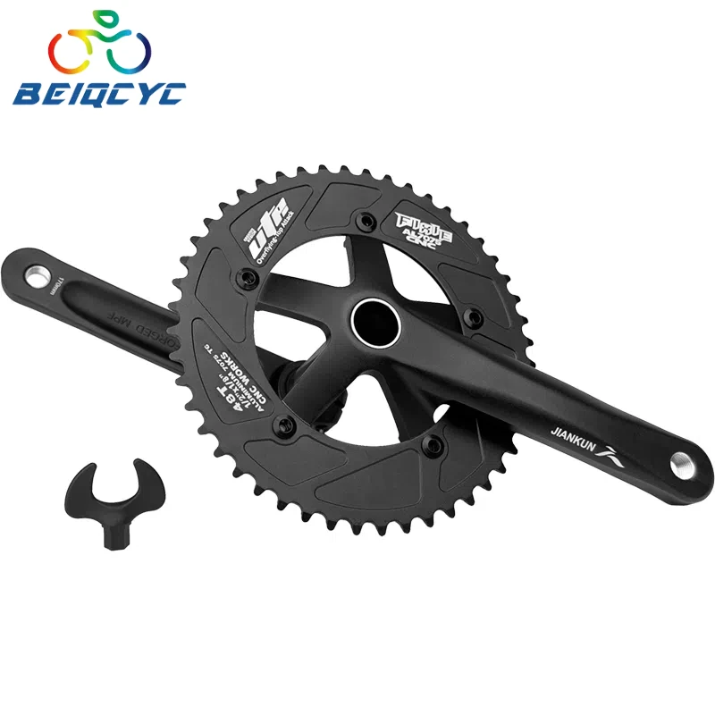 Road Bicycles  Fixed Gear  Crank Set 48T Single Speed Track Bike Chainwheel  Bike Parts Cranksets