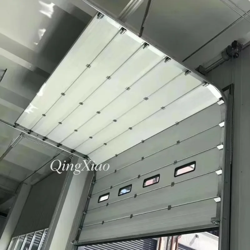Heavy Duty Windproof Industrial Vertical Lift Door Thermal Insulation Flip Door Rolling Door Factory Garage Logistics Warehouse