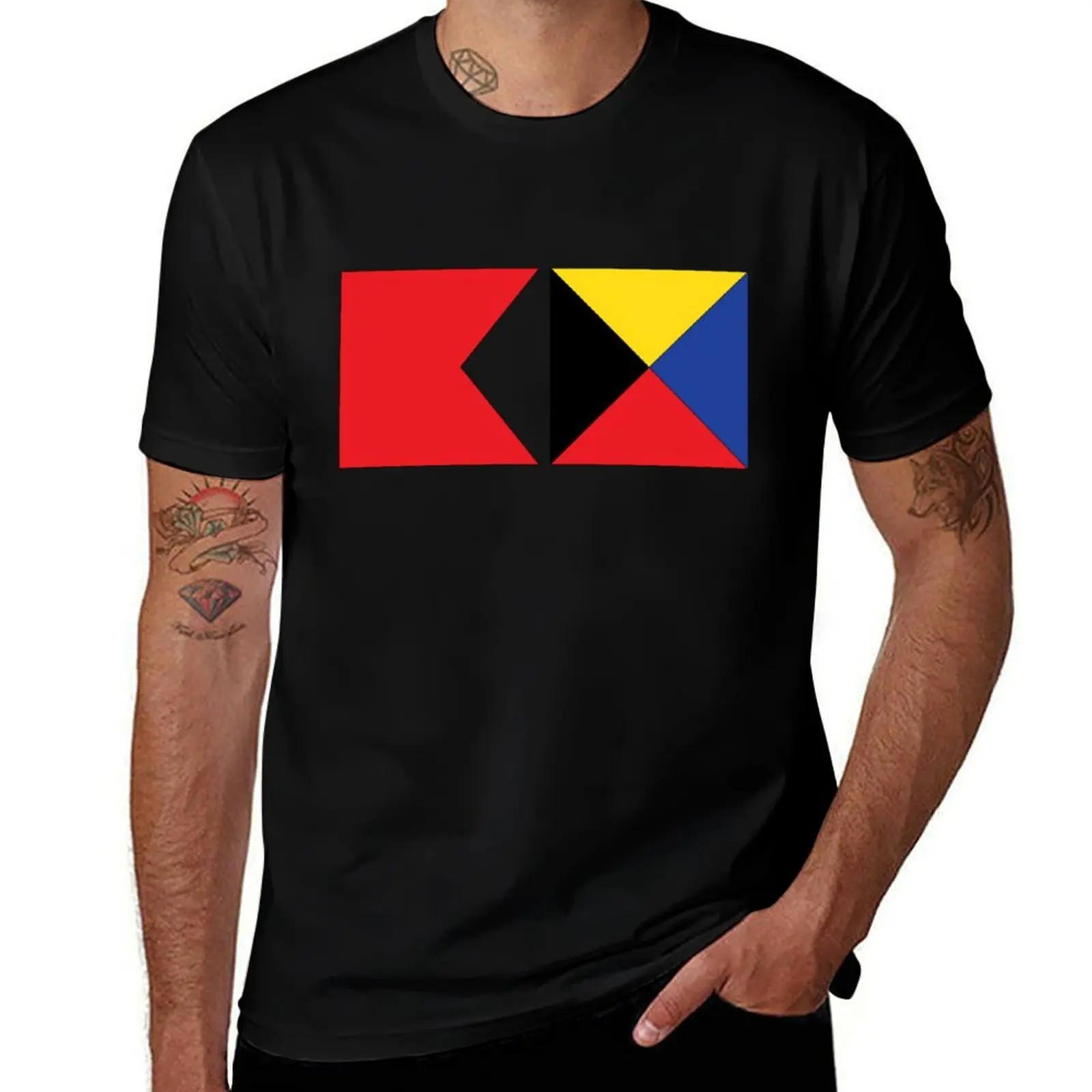 BRAVO ZULU SIGNAL FLAGS T-Shirt man t shirt summer t shirts with prints T-Shirt