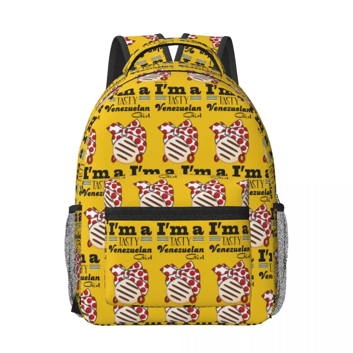 

Arepa Venezuela Im A Tasty Venezuelan Girl Woman Backpacks Bookbag Fashion School Bags Portability Laptop Rucksack Shoulder Bag