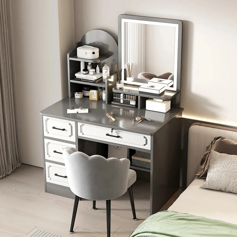 

Black Cabinet Holders Dressing Table Modern Women Cheap Large Bedroom Dressing Table Mobile Texture Coiffeuse Home Furniture