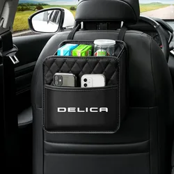Car Multifunctional Seat Storage Bag Leather Storage Bag Garbage Bag For Mitsubishi Delica Car Accessorie Automobile protection