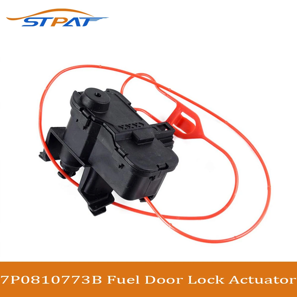 STPAT 7P0810773D Fuel Tank Door Cap Lock Actuator Motor for VW Golf Cabriolet Touareg T-Roc SKODA Fabia Octavia Yeti 7P0810773B