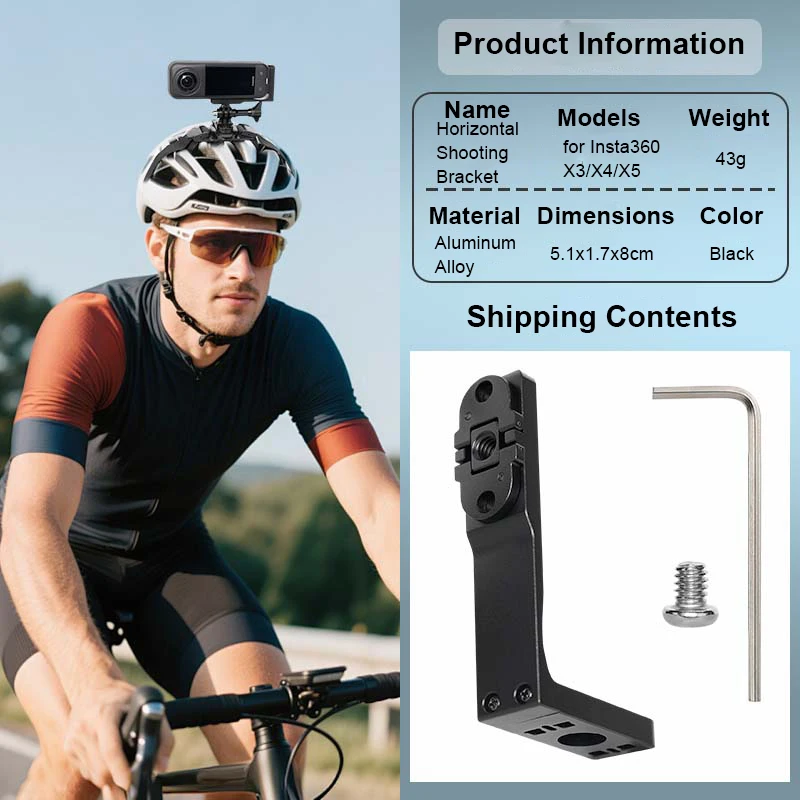 

Magnetic Mount Adapter for Insta360 X5/X4/X3, L-shaped Horizontal Vertical Quick Release Mounting Points One-Click Installation