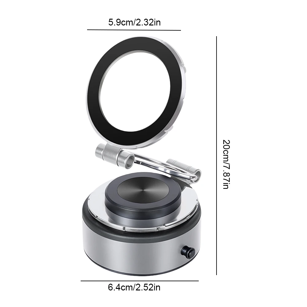 Support de téléphone magnétique à absorption sous vide pour voiture, support de téléphone portable à aspiration sous vide pour salle de sport, bain, douche