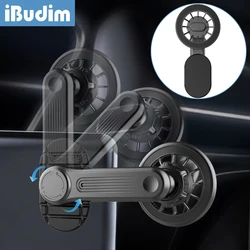 iBudim Car Mobile Phone Holder Magnetic Car Screen Cellphone Stand for Tesla Model 3/Y/X/S Magnet Phone Holder for iPhone Xiaomi