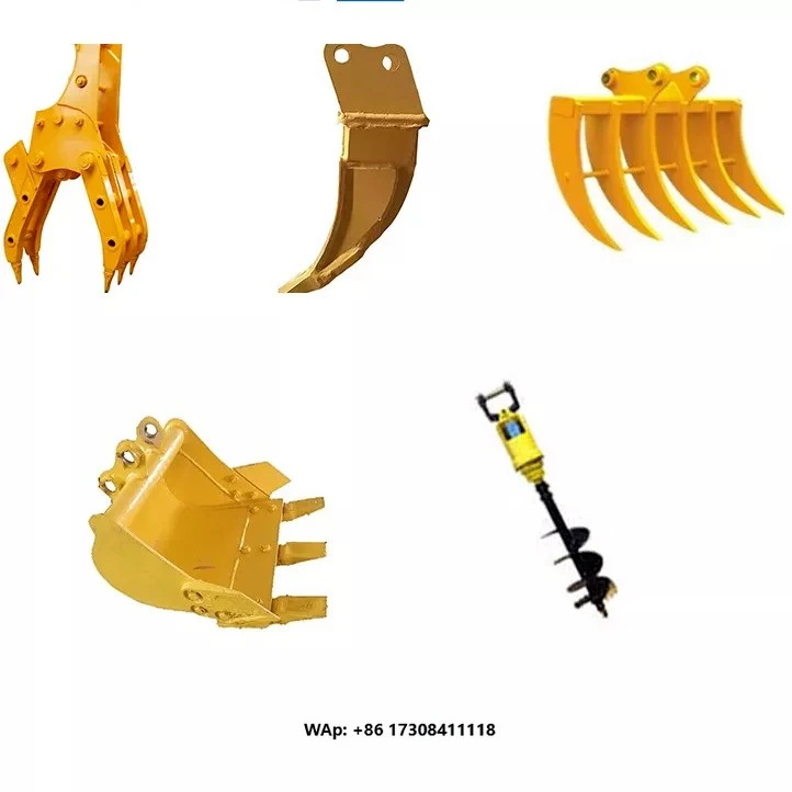 AOWEI High Quality Mini Excavator/Wheel Loader/Skid Steer/Backhoe Attachments Accessories Bucket Ripper Trencher Mower 1 Year
