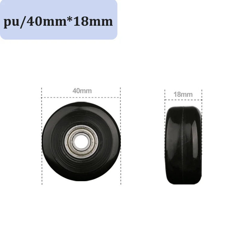 For 45mm x 22mm Luggage Dimensions Compatible with 70mm/80mm/100mm Luggage wheels Lncludes Quiet Durable Repair Kit