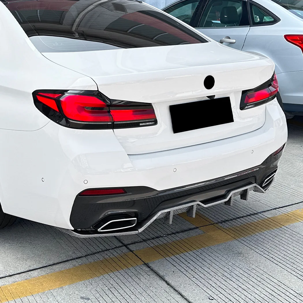 

For BMW 5 Series G30 LCI M Sport MP 2021-2023 Rear Lip Spoiler Diffuser Gloss Black