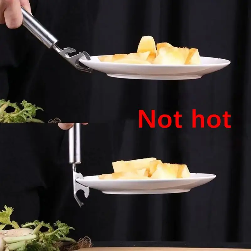 Зажим для сковороды для кемпинга и пешего туризма, зажим для кухонной чаши, зажим для кастрюли, аксессуары для посуды для пикника, посуда для кемпинга, барбекю, посуда