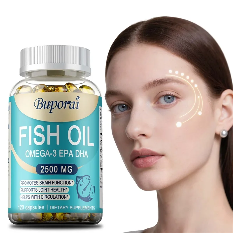 Fish Oil Supplement - Rich in EPA and DHA, Antioxidant, Support Brain Health and Cognitive Function, Improve Immunity