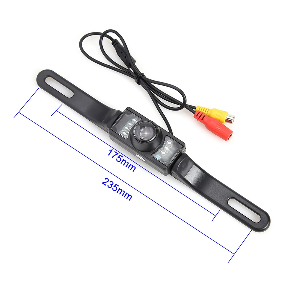 4,3 Zoll Rückansicht-Display-Monitor, sicheres Parken, Rückfahr-TFT-LCD-Farbdisplay, Monitor, schwarz, unterstützt Autokamera