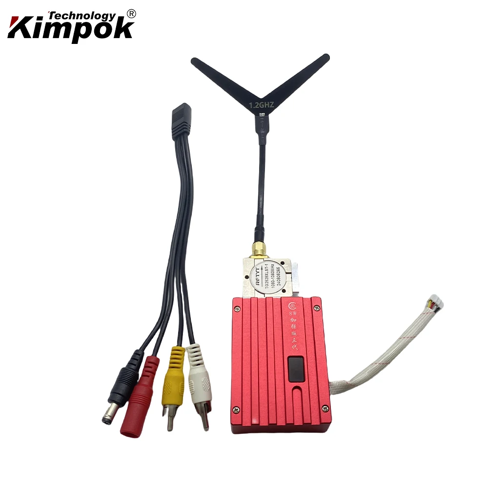 1.2Ghz 8W Digital Transmission Wireless Video Transmitter Receiver 1.2G FPV VTX for Drone