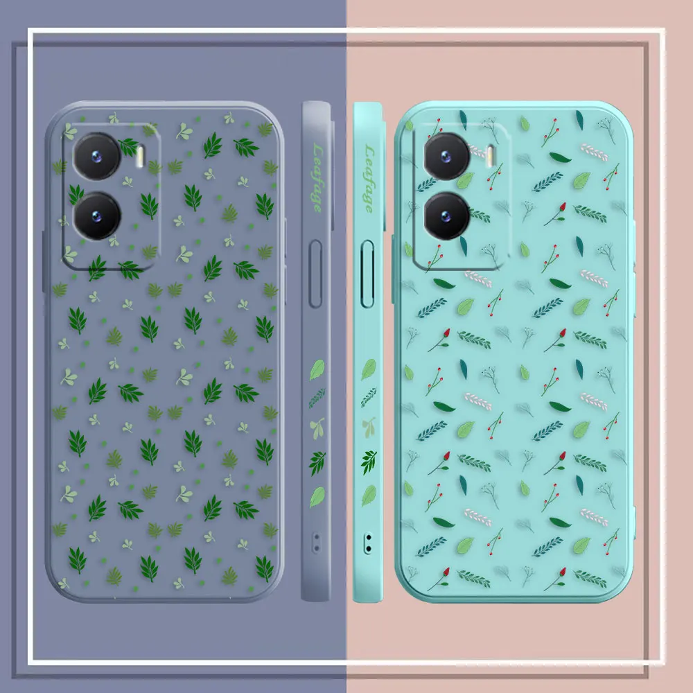 Rainforest Leaf Phone Case For VIVO Y15 Y16 Y17 Y20 Y21 Y22 Y35 Y50 Y51 Y53S Y72 Y76 Y77 Y36 Y97 Silicone Case Funda Shell Capa