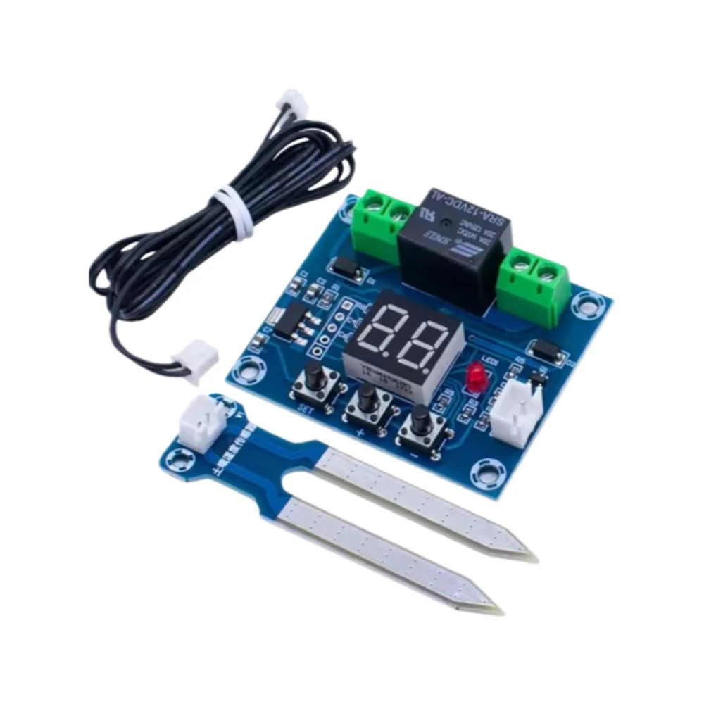 

2pcs XH M214 Soil Moisture Controller Module Digital Display Automatic Watering System for Plants Potting