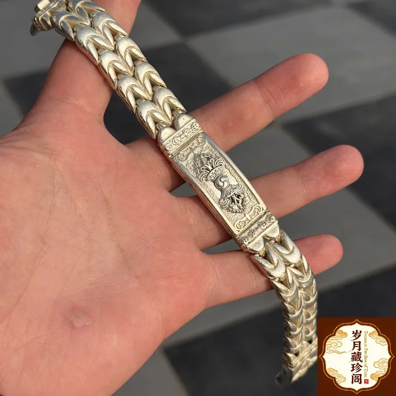 

2026Hot Sale Tibetan Silver Twist Fashion Bracelet Personalized Simple Jewelry Exquisite Workmanship for Couples Women Men Gifts