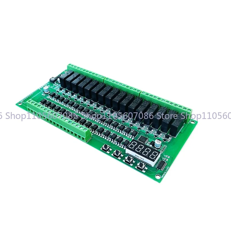 PLC Programmable Relay Module Multi-channel Timing Self-locking Delay Timing Cycle Start Controller 12v/24v