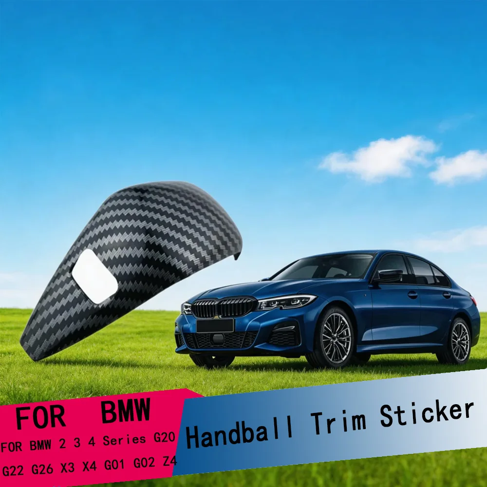 Kohlefaser-Schaltknauf-Abdeckung Aufkleber für BMW 2 3 4 Serie G20 G22 G26 X3 X4 G01 G02 Z4 Innenraum-Zubehör
