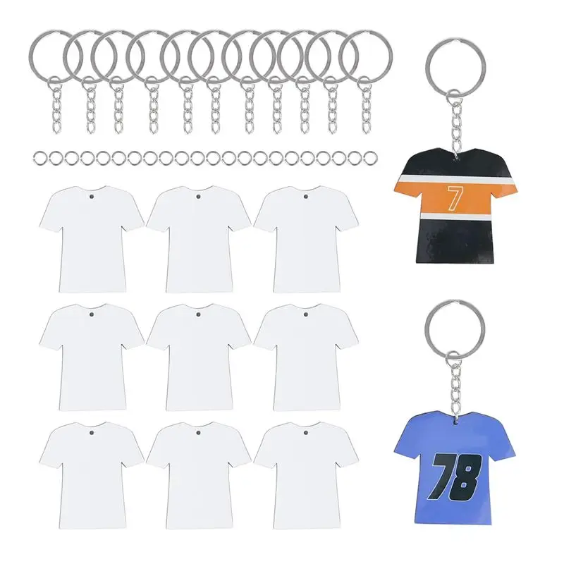 Multifunction 72Pcs Sublimation Keychain Blanks Bulk Set - Sublimation Blanks Keychain Set With White Protective Film - MDF Spor
