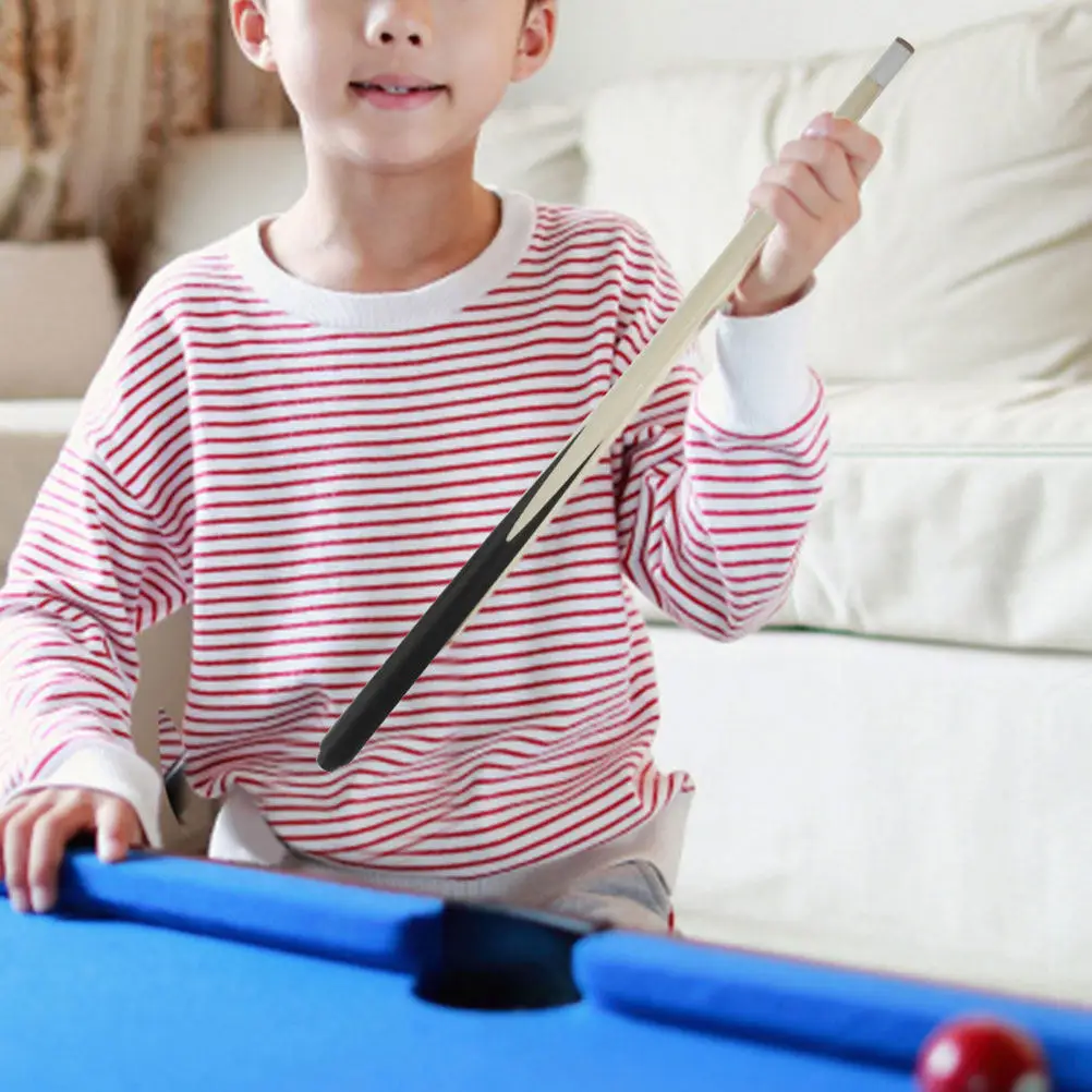

5Pcs Children Short Pool Cues Wood Billiards Cue Set for Mini Pool Tables Kid Friendly Grip Compact Lightweight Motor Skills