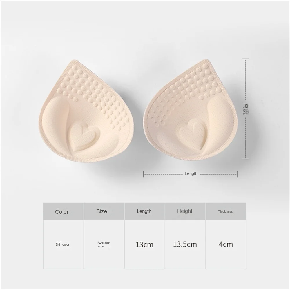 4/3/6cm Thick Push Up Bra Pads Inserts Women Underwear Breast Lift Breathable Sponge Padded Bra Pad Lining Swimsuit Bra Insert