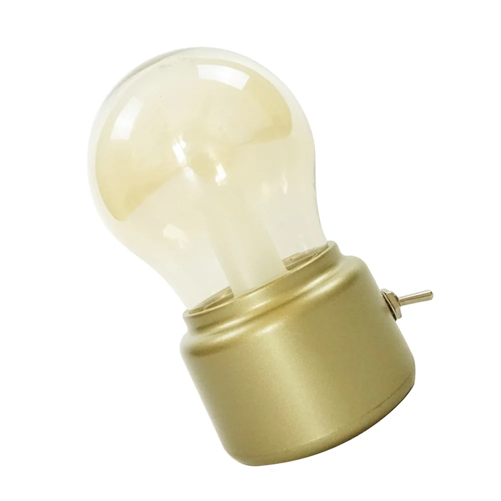 

Vintage Bulb Night Light Rechargeable Creative Lamp Mini Retro Style for Bedroom Home Bars Cafes Restaurants Party