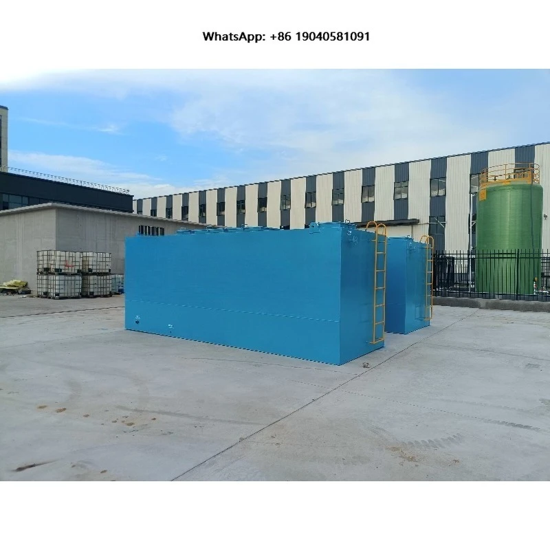 Domestic Waste Water & Sewage Treatment Plant Machinery with PLC Pump & Engine 1 Year Warranty 100m3/d Capacity