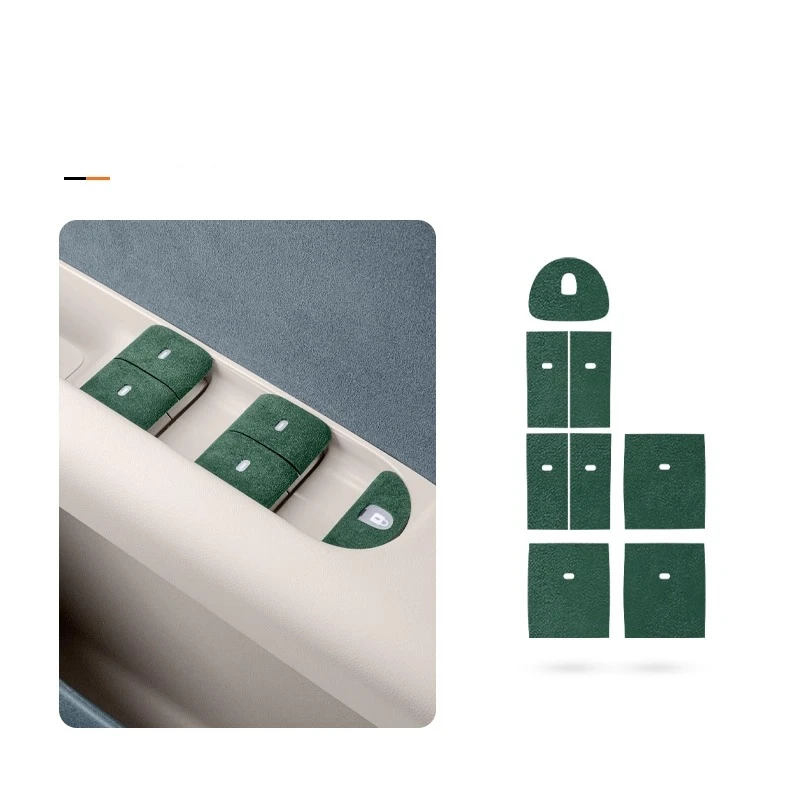 

Car Accessories Door Button Metal Decorative Sticker Firefly Car Modification For NIO Firefly Door Switch Protective Sticker