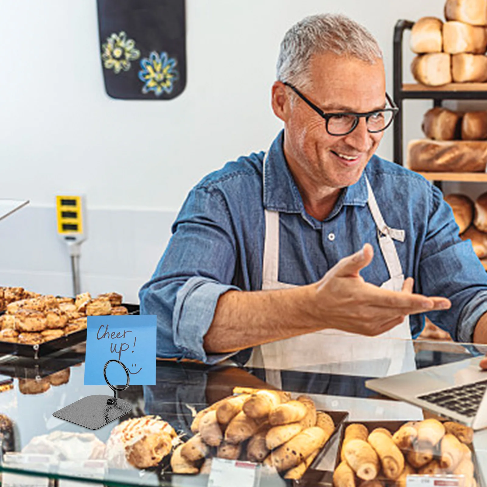 

3pcs Metal Price Tags Holder Sturdy Rust Resistant Display Clips For Supermarket Price Sign Label Clamp File Folder Tag