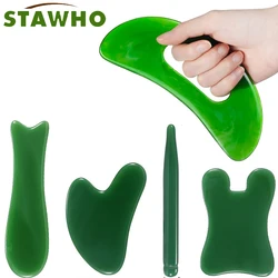 Body Guasha Massage Tool Set Large Gua Sha Board with Hand Grip,Body Facial Sculpting Anti Cellulite Spa Acupuncture Tools