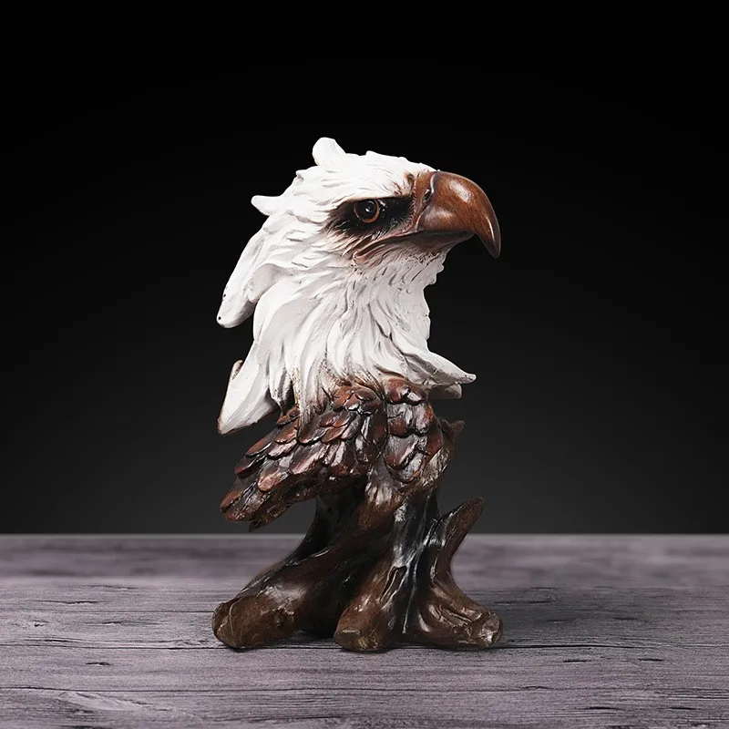 

American Bald Eagle Statue, Animal Model, Collection Ornament, Home and Office, Desktop Decor, Beast of Prey Figurines, New, 202