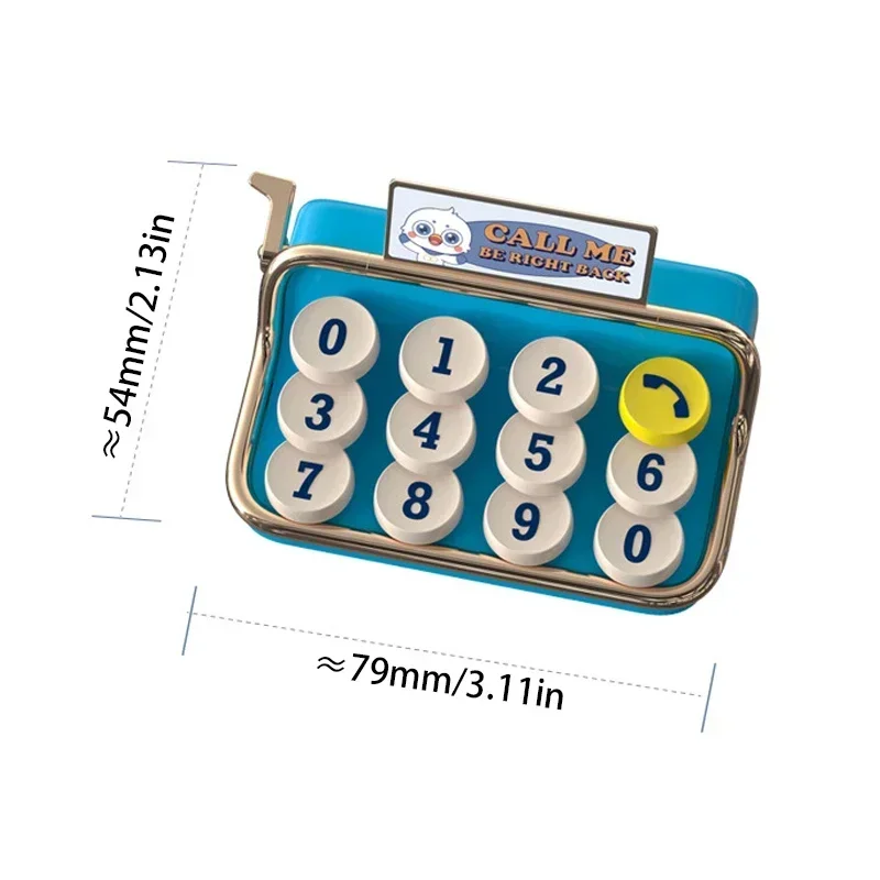1pc Phone Number Plate Invisible Keyboard Man Parking Plate Retro Moving License Plate Temporary Parking Plate Car Supplies