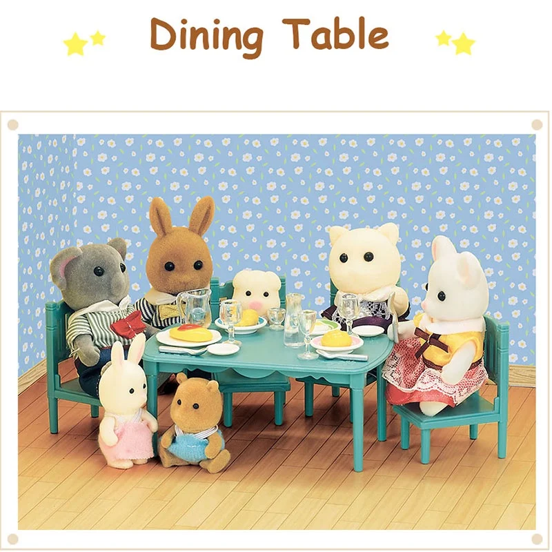 Dollhouse 1:12 Simulation Forest Family Doll Reindeer Panda Animal Figures Miniature Furniture Christmas Birthdays Gifts