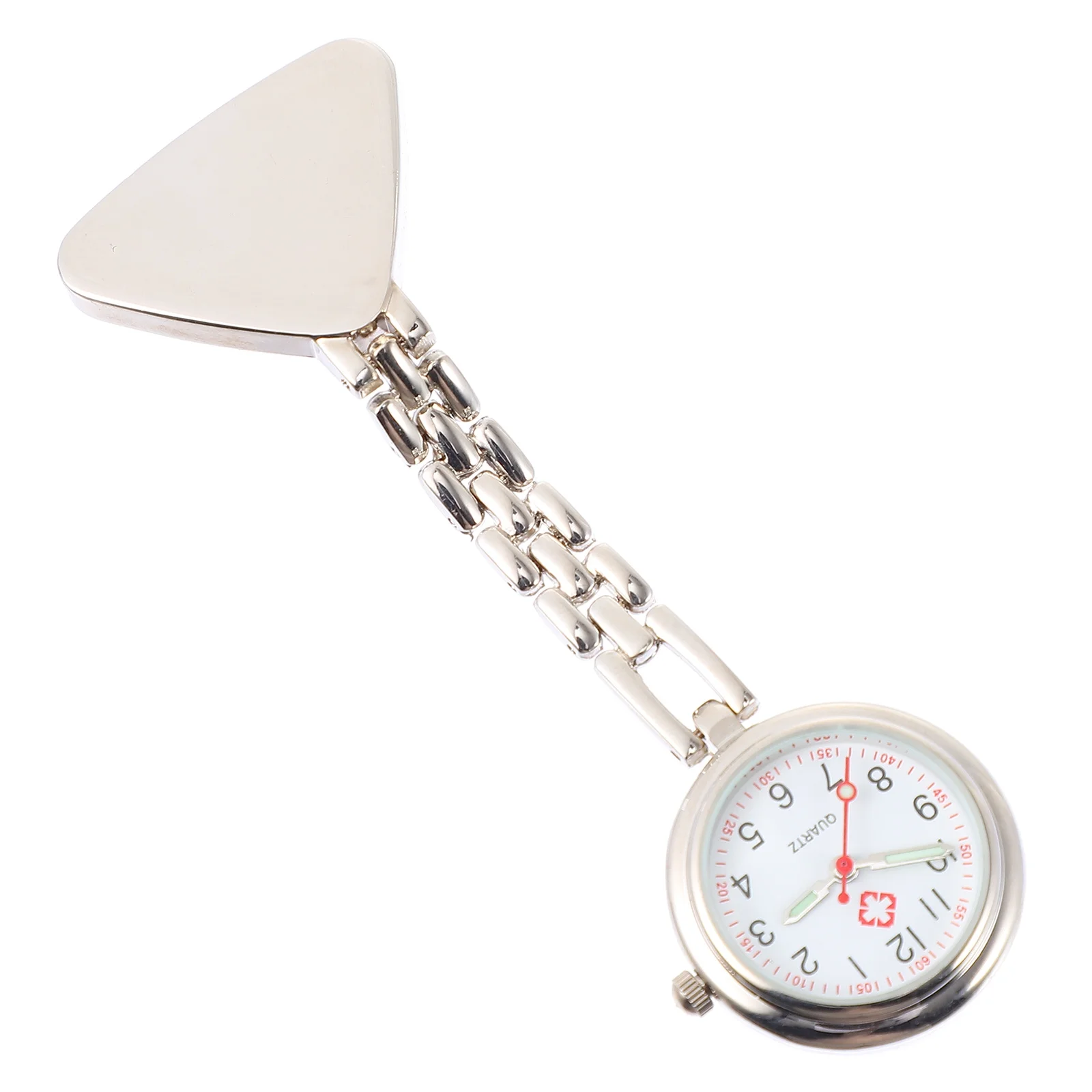 

Quartz Nurses Clip on Portable for Children Elderly Doctor Fob Durable Medical Pocket Watch Glass Alloy