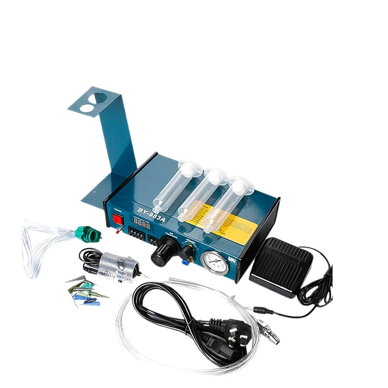 

983A 982 Auto Glue Dispenser Pneumatic Dispensing Controller Machine Manual Pedal Dispenser Flux Solder Paste Liquid Controller
