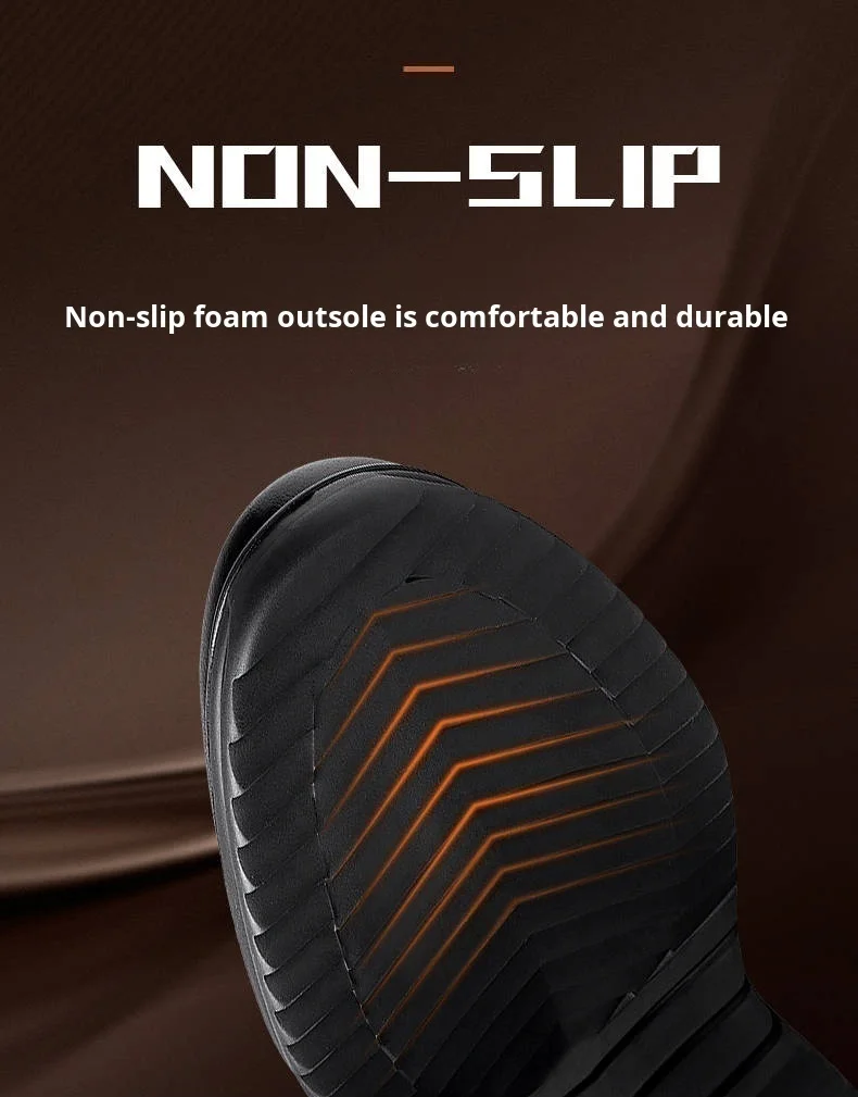 Herren-Freizeitschuhe für Frühling und Herbst, druckentlastende, atmungsaktive, schnürlose Lederschuhe, superweiche und strapazierfähige Herren-Board-Schuhe – Detail 5