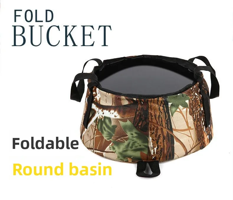 

Outdoor Folding Portable Basin for Travel Camping - Face Washing, Foot Washing, Hand Washing Basin with Storage Bag Included
