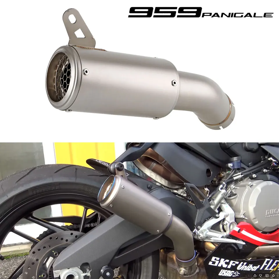 Motorcycle exhaust For Ducati Panigale 959 2016 2017 2018 2019 959 Panigale muffler with link pipe stainless steel 2016-2019