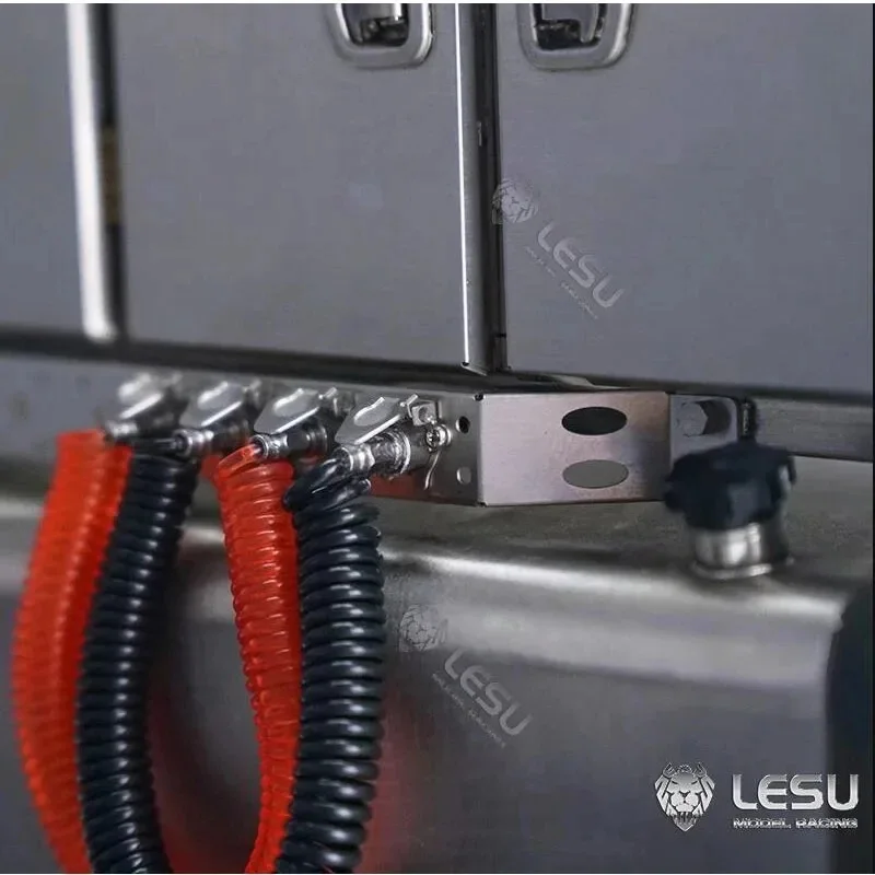 RC 1/14 LESU شاحنة محاكاة المعدات سلك رف أنابيب الغاز الثابتة خط الديكور لتقوم بها بنفسك اكسسوارات لطراز شاحنة Tamiya LESU #4