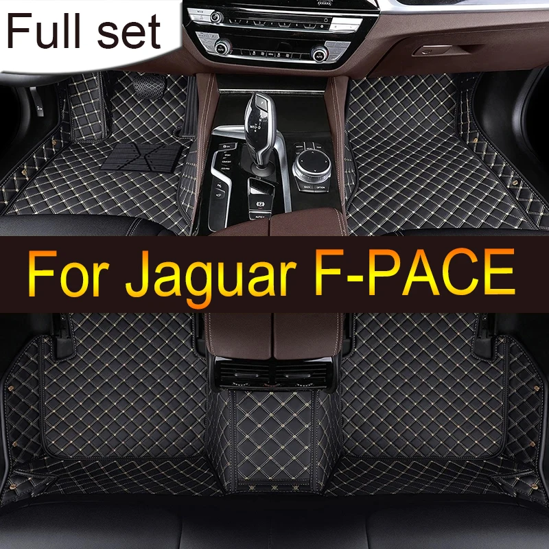 

Автомобильные коврики для Jaguar F-PACE 2016 2017 2018 2019 2020 Custom Auto Foot автомобильный коврик Cover, аксессуары для интерьера
