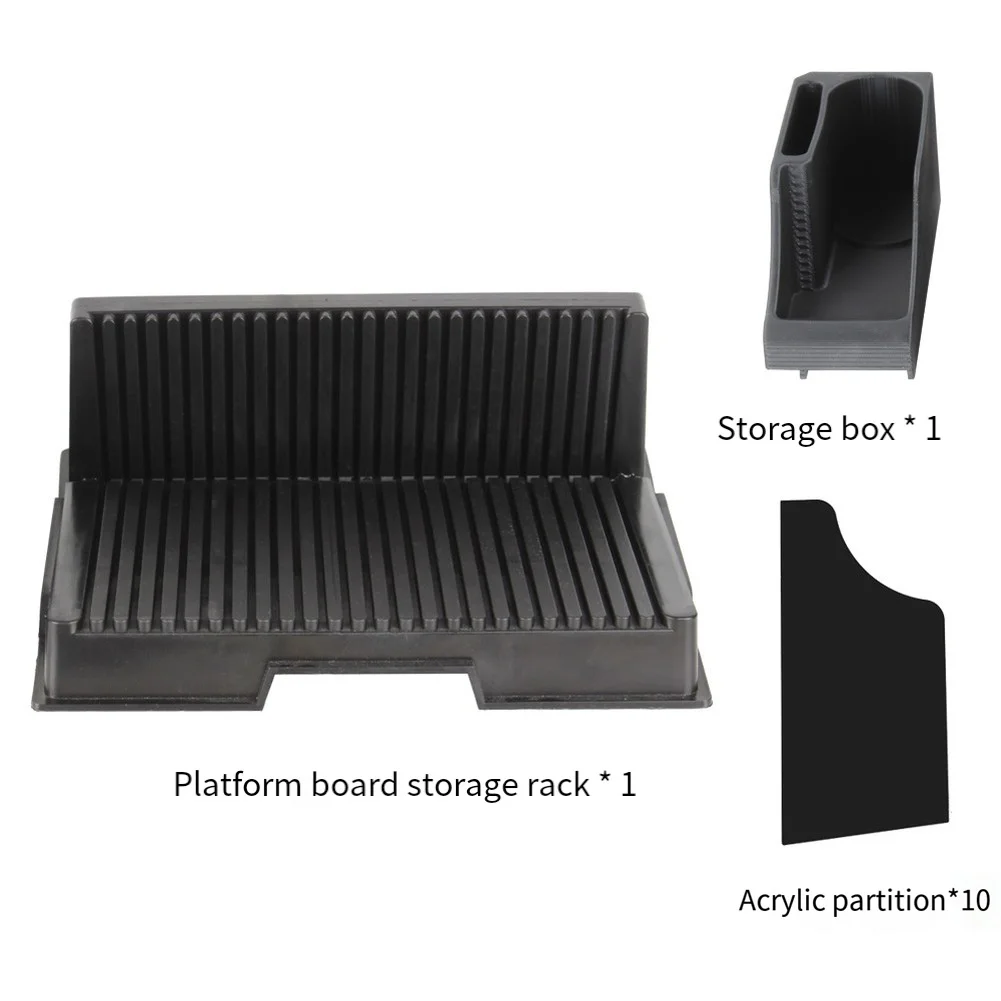 Dual Zone Storage Device Accessory Workshop Organizer Platform Bracket Holds 19 Flatbed Boards Holds 25 Flatbed Boards