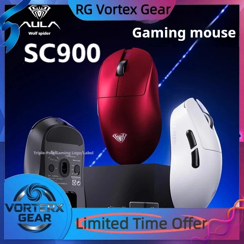 

Vortex Gear Wolf Spider Sc900 Series Wireless Mouse Lightweight 8k Three Modes 3395 Ttc Optical Micro Motion Gaming Office Mouse