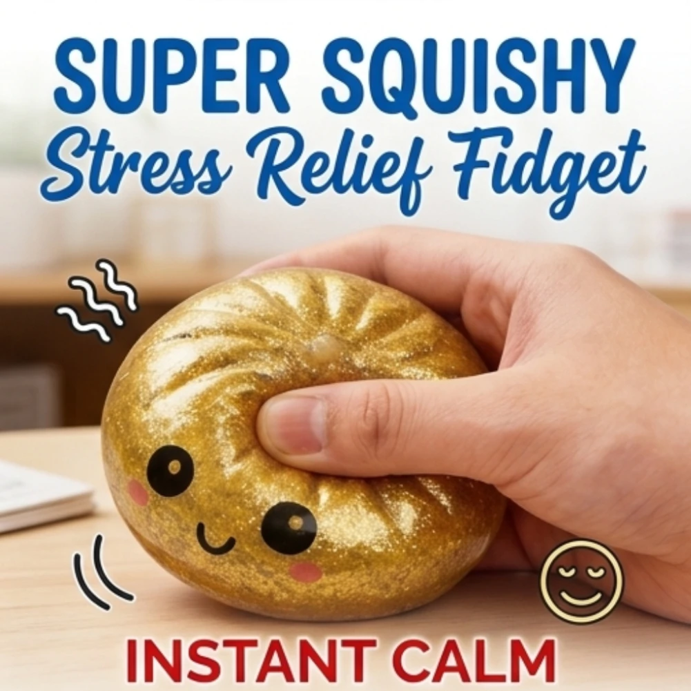 

Креативная прозрачная игрушка-сквиш в форме булочки с красным наполнителем, мягкая, медленно восстанавливающая форму, антистрессовая игрушка-фиджет с мини-пароваркой для ПК