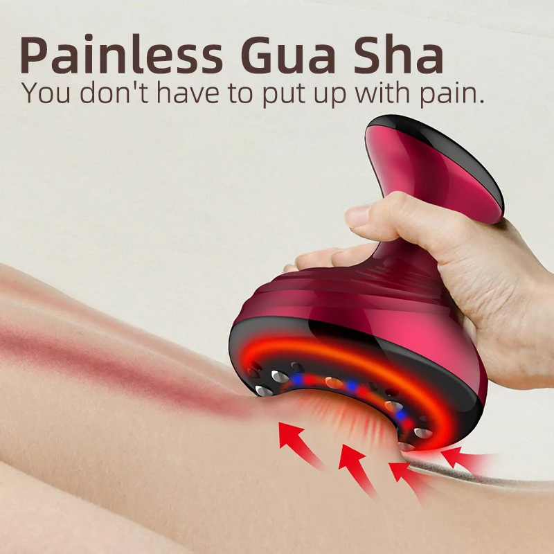 Electric body massager to scrape Guasha, vacuum cans, suction cup, fat burner, anti-cellulite, for home use