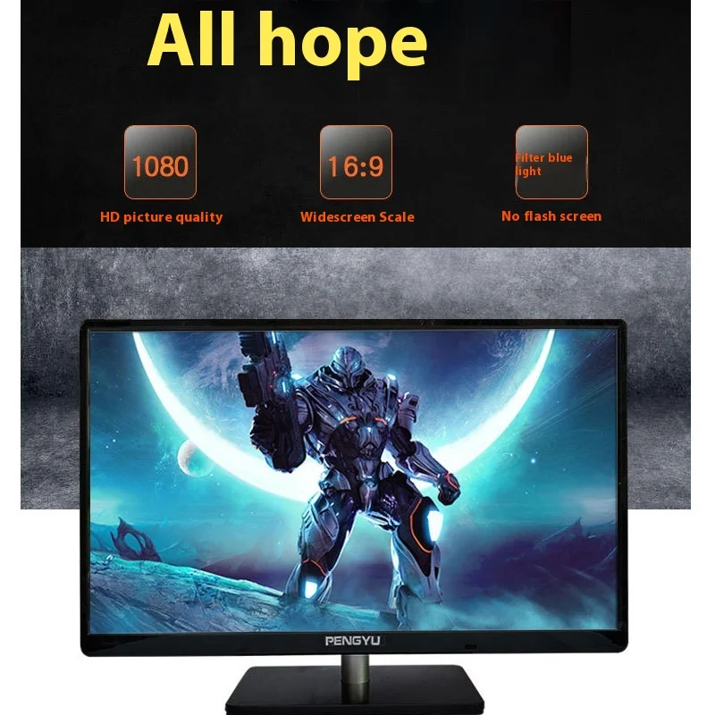 17 inch 18.5 inch 19 inch 20 inch 22 inch 24 inch 27 inch Monitor 16:9 LED Backlit VGA HDMI Dual Interface Screen PC Gaming