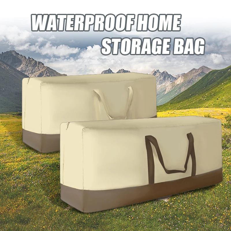 

Large Capacity Outdoor Garden Furniture Storage Bag Cushions Seat Protective Covers Waterproof Multi-Function Storage Bags