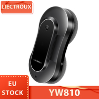 LIECTROUX YW810 Robot Window Cleaner, 2-Way Water Spray, Dry & Wet Mopping, AI Route, Brushless Motor & Fan APP & Remote Control