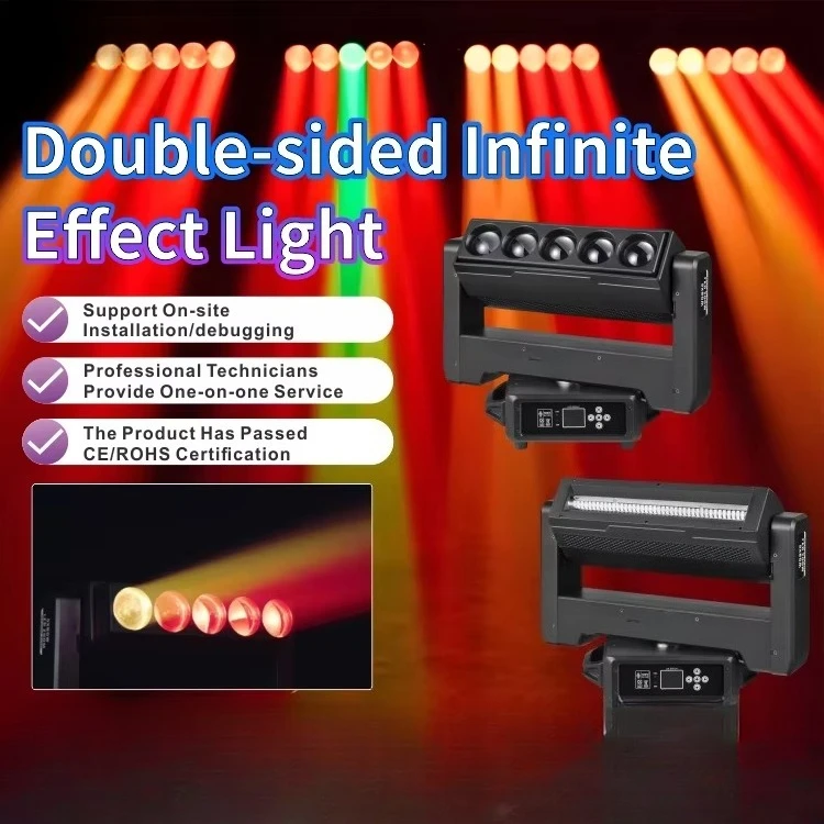 WJ560 Double Sided Mobile Headlights RGBW Music Festival Other Professional Audio, Video and Lighting Bar KTV Private Room