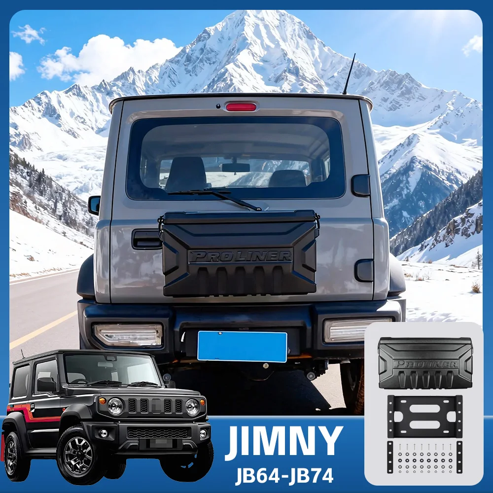 Tailgate Toolbox Storage Box for Suzuki Jimny JB64/JB74 2023-2025 Lightweight External Spare Tire Backpack Accessory Current